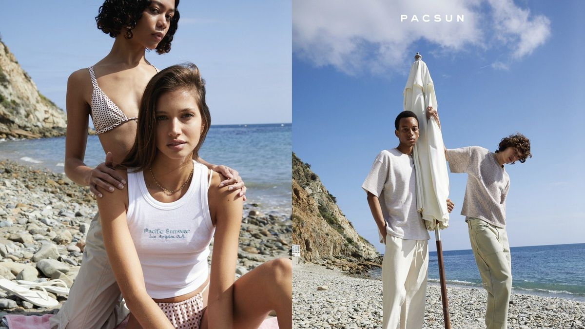 models poise for Pacsun Summer 2023