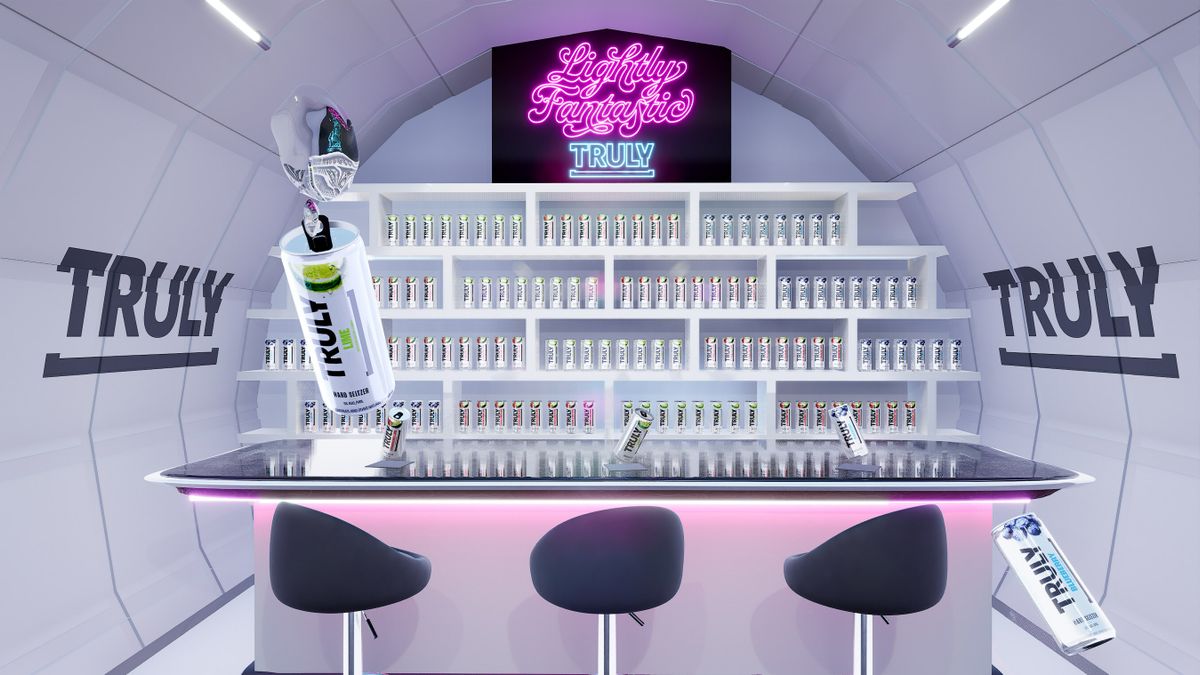 Truly Hard Seltzer launches zero gravity pop-up bar