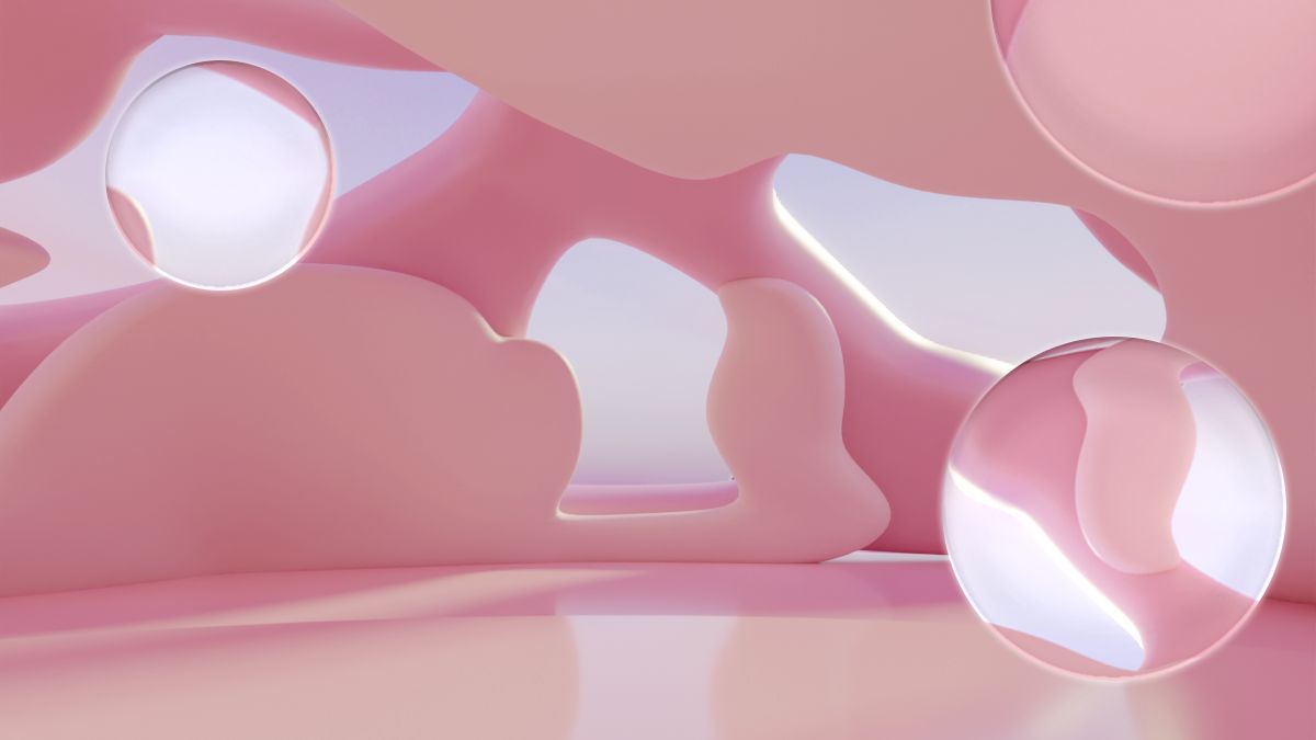A teaser image for Metaverse Beauty Week's main plaza in Decentraland